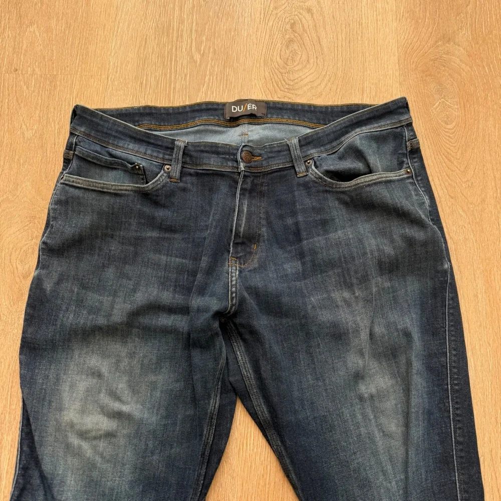 DU/ER L2X‎ Relaxed Fit Jeans Mens 38x30 Blue Performance Denim Dark Wash